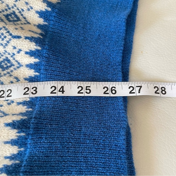 Iredell County Vintage Sweater size large hidden cat print nordic design EUC - Picture 11 of 11